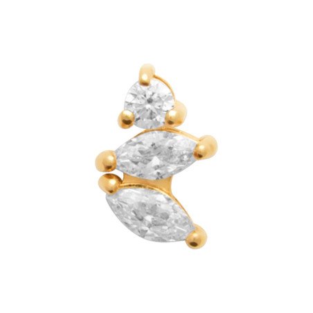 PIERCING PL-OR 750  TIGE TITANE 3MIC OZ