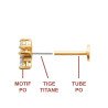 PIERCING PL-OR 750  TIGE TITANE 3MIC OZ