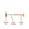 PIERCING PL-OR 750  TIGE TITANE 3MIC