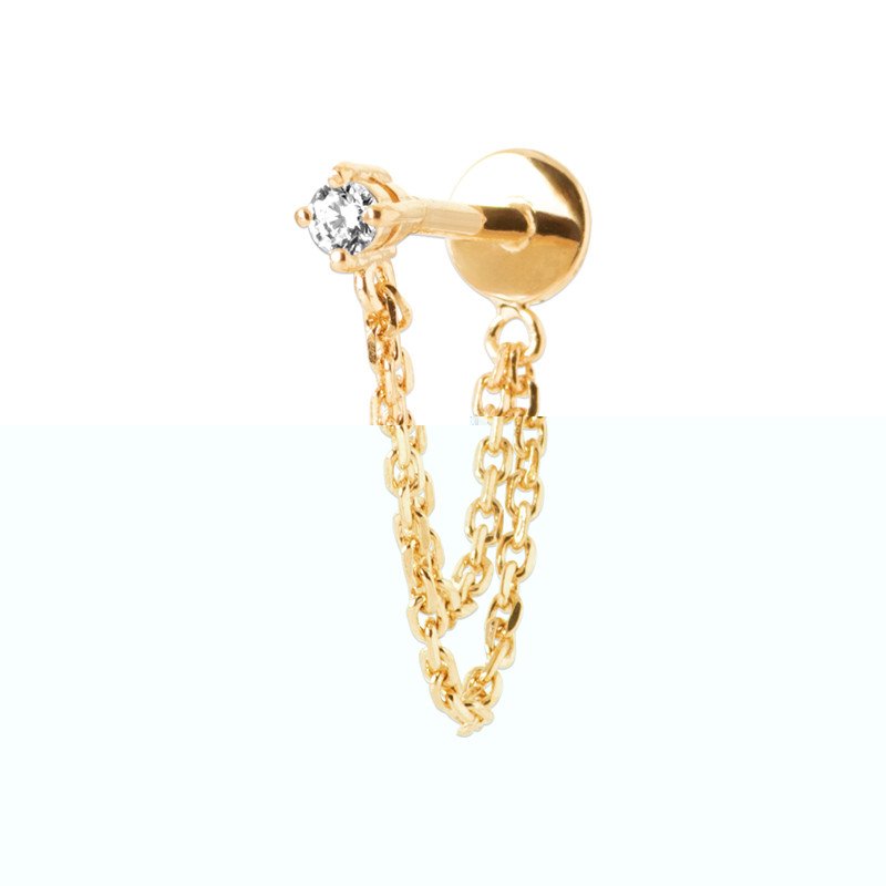 PIERCING  PL-OR TIGE TITANE 750 3MIC OZ