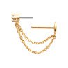 PIERCING  PL-OR TIGE TITANE 750 3MIC OZ