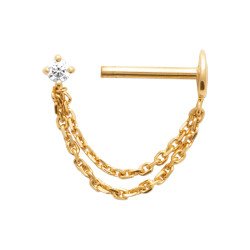 PIERCING  PL-OR TIGE TITANE 750 3MIC OZ