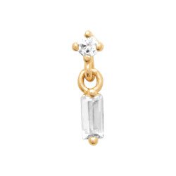 PIERCING PL-OR TIGE TITANE  750 3MIC OZ