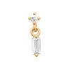 PIERCING PL-OR TIGE TITANE  750 3MIC OZ