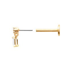 PIERCING PL-OR TIGE TITANE  750 3MIC OZ