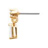 PIERCING PL-OR TIGE TITANE  750 3MIC OZ