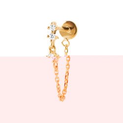 PIERCING PL-OR TIGE TITANE 750 3MIC OZ