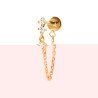PIERCING PL-OR TIGE TITANE 750 3MIC OZ