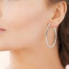 Créoles Rondes en Acier - Bijoux Intemporels Kara Bijoux